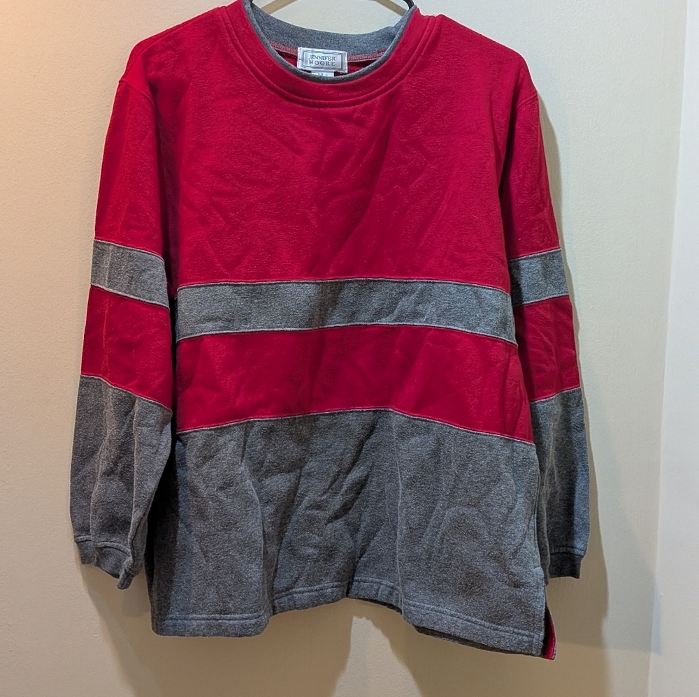 Red and Gray Sweater